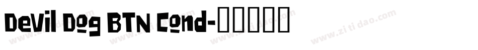 Devil Dog BTN Cond字体转换